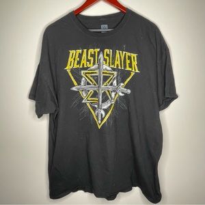Mens Authentic WWe Seth‎ Rollins Beast Slayer tee t shirt xxl 2xl